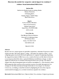 Cover page: How does the market for corporate control impact tax avoidance? Evidence from international M&amp;A laws