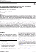 Cover page: An eighteen-year longitudinal examination of school victimization and weapon use in California secondary schools.