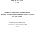 Cover page: The Influence of the Telehealth Context on Youth Treatment Engagement: An Evaluation of School-Based Mental Health Engagement during the Remote Schooling Period of the COVID-19 Pandemic