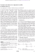 Cover page: Systematic and random error components in satellite precipitation data sets