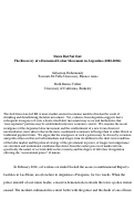 Cover page: Down But Not Out:  The Recovery of a Downsized Labor Movement in Argentina (2002-2006)