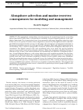 Cover page: Alongshore advection and marine reserves: consequences for modeling and management