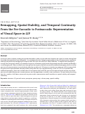 Cover page: Remapping, Spatial Stability, and Temporal Continuity: From the Pre-Saccadic to Postsaccadic Representation of Visual Space in LIP