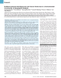 Cover page: Perfluorooctanoic Acid Exposure and Cancer Outcomes in a Contaminated Community: A Geographic Analysis