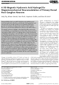 Cover page: A 3D Magnetic Hyaluronic Acid Hydrogel for Magnetomechanical Neuromodulation of Primary Dorsal Root Ganglion Neurons