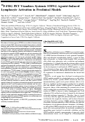 Cover page: 18F-FDG PET Visualizes Systemic STING Agonist-Induced Lymphocyte Activation in Preclinical Models