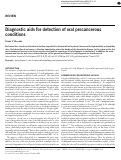 Cover page: Diagnostic aids for detection of oral precancerous conditions