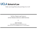 Cover page: The Past Present &amp; Future of the Safe Water Drinking Act (2024 Revision)