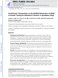 Cover page: Geriatricians' Perspectives on the Multiple Dimensions of Utility of Genetic Testing for Alzheimer's Disease: A Qualitative Study.