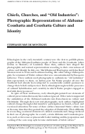 Cover page: Chiefs, Churches, and "Old Industries": Photographic Representations of Alabama-Coushatta and Coushatta Culture and Identity
