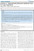 Cover page: FastTree 2 – Approximately Maximum-Likelihood Trees for Large Alignments