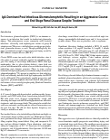 Cover page: IgA Dominant Post Infectious Glomerulonephritis Resulting in an Aggressive Course and End Stage Renal Disease Despite Treatment