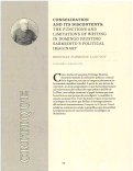 Cover page: Consolidation and its Discontents: The Functions And Limitations of Writing in Domingo Faustino Sarmiento's Political Imaginary