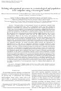 Cover page: Relating suborganismal processes to ecotoxicological and population level endpoints using a bioenergetic model