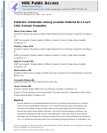 Cover page: Predictors of detention among juveniles referred for a court clinic forensic evaluation.