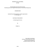 Cover page: The Begetting of Greed and Generosity: Examining the Social Cognitive Mechanisms of Generalized Reciprocity