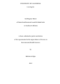 Cover page: Soil Organic Matter of Natural and Restored Coastal Wetland Soils in Southern California