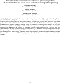 Cover page: Semantic richness modulates early word processing within left-lateralized visual brain areas and enhances repetition priming