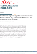 Cover page: In silico re-engineering of a neurotransmitter to activate KCNQ potassium channels in an isoform-specific manner