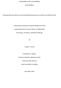 Cover page: Transgenerational effects of environmental heterogeneity on marine invertebrate larvae