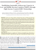 Cover page: Establishing Sustainable Arthroscopy Capacity in Low- and Middle-Income Countries (LMICs) through High-Income Country/LMIC Partnerships: A Qualitative Analysis.