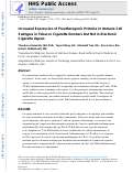 Cover page: Increased Expression of Proatherogenic Proteins in Immune Cell Subtypes in Tobacco Cigarette Smokers But Not in Electronic Cigarette Vapers