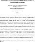 Cover page: Sensitivity Analysis Of Hydrological Parameters In Modeling Flow And Transport In The 
Unsaturated Zone Of Yucca Mountain