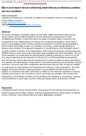 Cover page: Micro and macro drivers affecting adult literacy proficiency profiles across countries