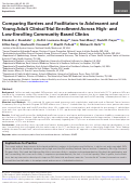 Cover page: Comparing Barriers and Facilitators to Adolescent and Young Adult Clinical Trial Enrollment Across High- and Low-Enrolling Community-Based Clinics