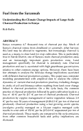 Cover page: Fuel from the Savannah: Understanding the Climate Change Impacts of Large-Scale Charcoal Production in Kenya