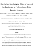 Cover page: Chemical and Morphological Origins of Improved Transport in Perfluoro Ionene Chain Extended Ionomers