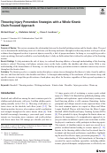 Cover page: Throwing Injury Prevention Strategies with a Whole Kinetic Chain-Focused Approach