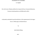 Cover page: How the Power of Business Affects the Commercial Peace: Commercial Interests, Economic Interdependence, and Militarized Conflict.