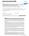 Cover page: PM2.5 metal exposures and nocturnal heart rate variability: a panel study of boilermaker construction workers