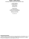 Cover page: Imitate or Differentiate? Evaluating the validity of corporate social responsibility ratings