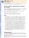 Cover page: Emerging paradigms in cardiomyopathies associated with cancer therapies.