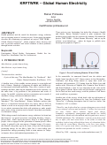 Cover page of KRFTWRK – Global Human Electricity