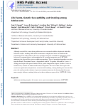 Cover page: Life events, genetic susceptibility, and smoking among adolescents