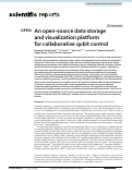 Cover page: An open-source data storage and visualization platform for collaborative qubit control.