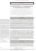 Cover page: Actionable Diagnosis of Neuroleptospirosis by Next-Generation Sequencing