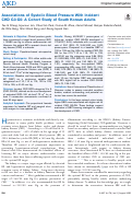 Cover page: Associations of Systolic Blood Pressure With Incident CKD G3-G5: A Cohort Study of South Korean Adults