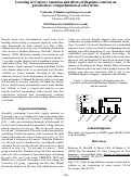 Cover page: Learning in Context: Attention and Effects of Linguistic Contrast on Preschoolers' Comprehension of Color Terms