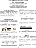 Cover page: Certainty in Extensional Probabilistic Reasoning