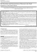 Cover page: The prevalence and characteristics of tinnitus in the youth population of the United States