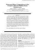 Cover page: Neuronal Fiber Composition of the Corpus Callosum Within Some Odontocetes