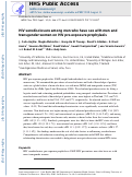 Cover page: HIV sero disclosure among men who have sex with men and transgender women on HIV pre-exposure prophylaxis