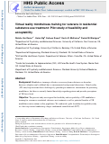 Cover page: Virtual reality mindfulness training for veterans in residential substance use treatment: Pilot study of feasibility and acceptability.