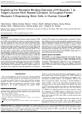 Cover page: Exploiting the Receptor-Binding Domains of R-Spondin 1 to Target Leucine-Rich Repeat-Containin G-Coupled Protein Receptor 5-Expressing Stem Cells in Ovarian Cancer