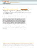 Cover page: Magnetic hyperbolic optical metamaterials