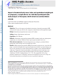 Cover page: Impact of maternal body mass index and gestational weight gain on pregnancy complications: an individual participant data meta‐analysis of European, North American and Australian cohorts